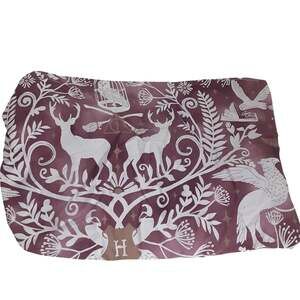 Pottery Barn Baby Harry Potter Magical Damask Fitted Crib Sheet Purple Hogwarts